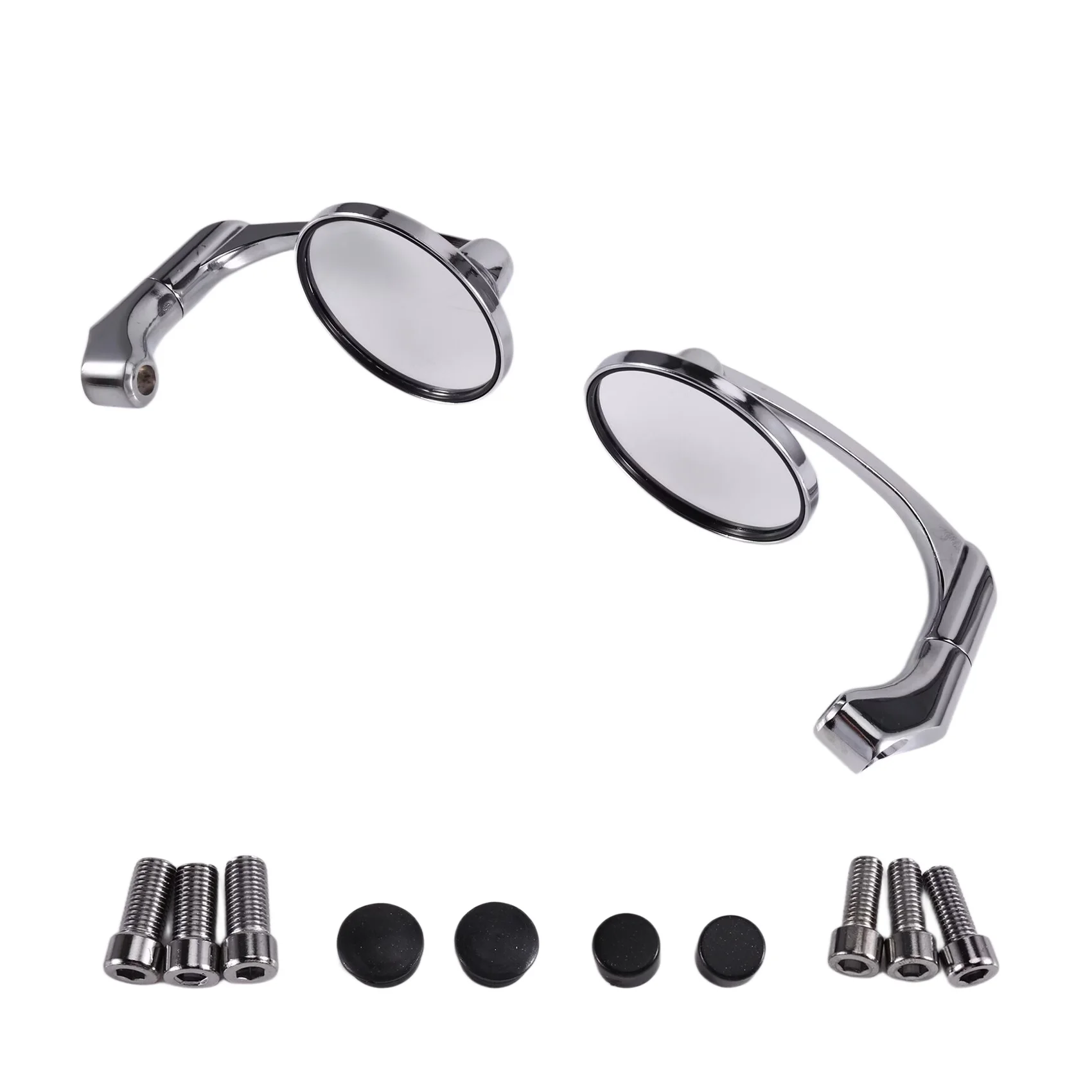 NCSMT Niversal Motorcycle 8mm 10mm Mirror for Cafe Racer Street Race Scooter Handlebar Parts Traffic Rearview Side Mirror