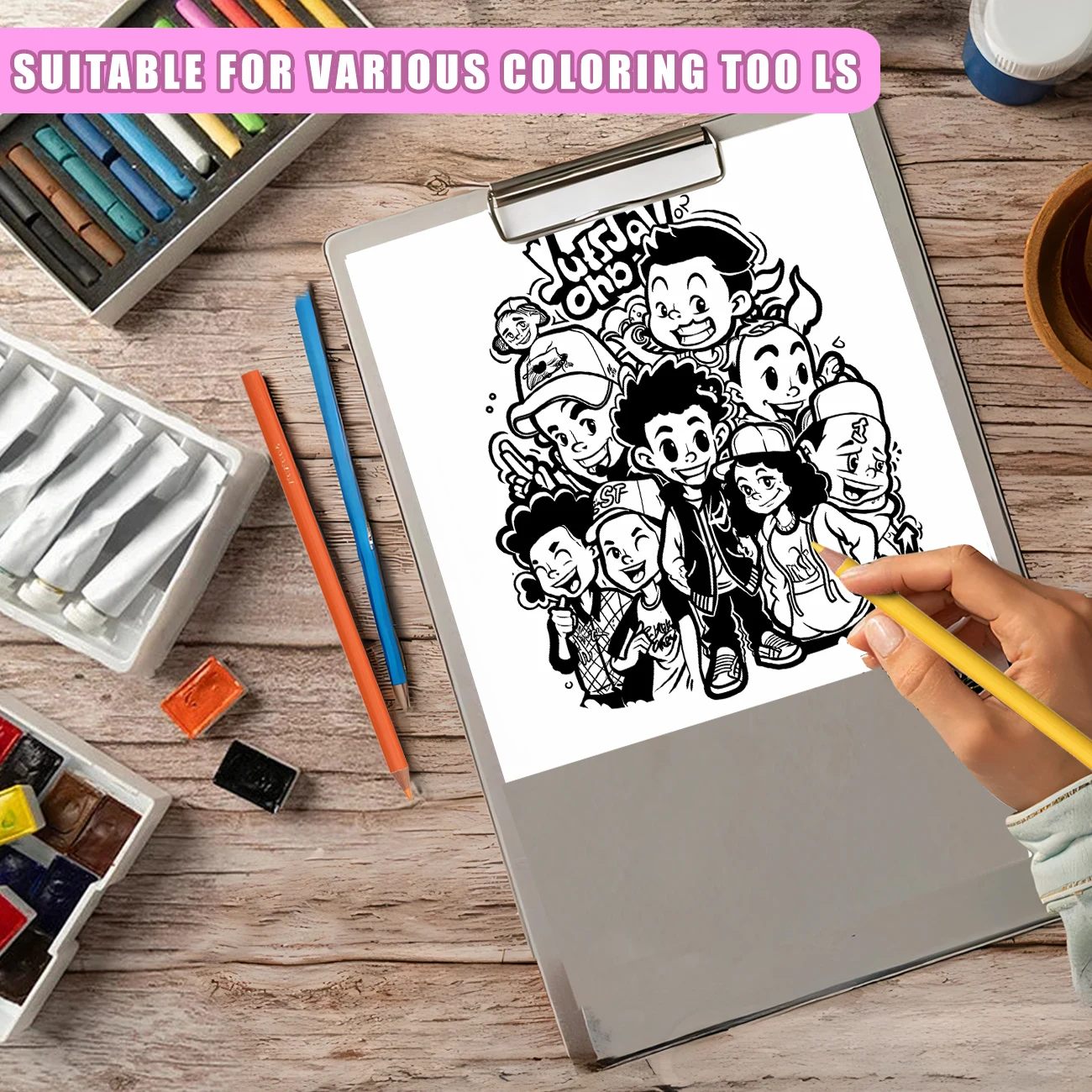 Детский дракон, книжка-раскраска, книга для рисования для взрослых, 1 шт., 25 страниц, круглый дракон, радужные крылья