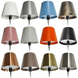 LED Touch Three Color Dimming Metal Bottle Table Lamp USB Rechargeable Bedroom Study Living Room Dining Room Ambient Lighting