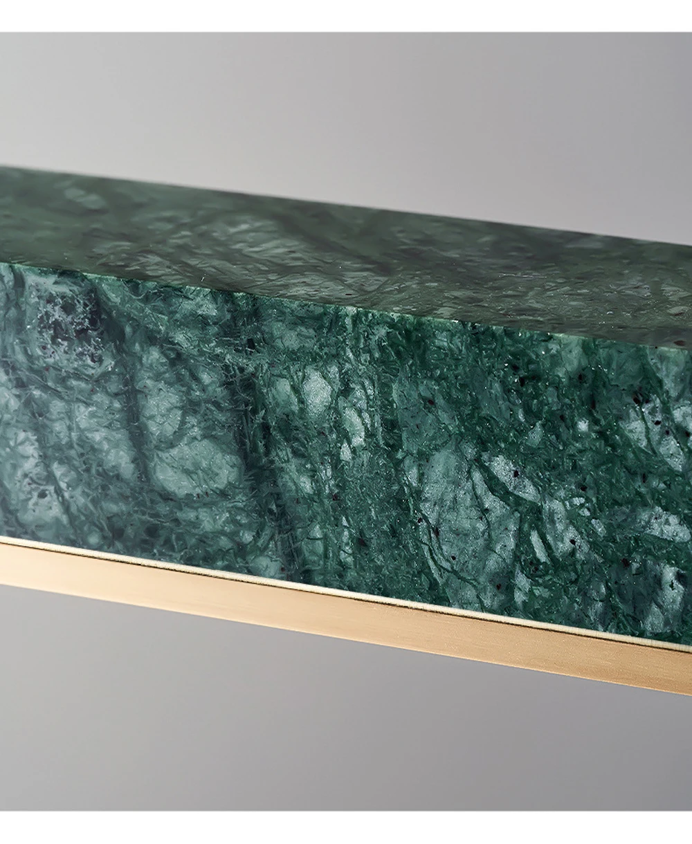 Dimmable LED Vintage Black Green Marble