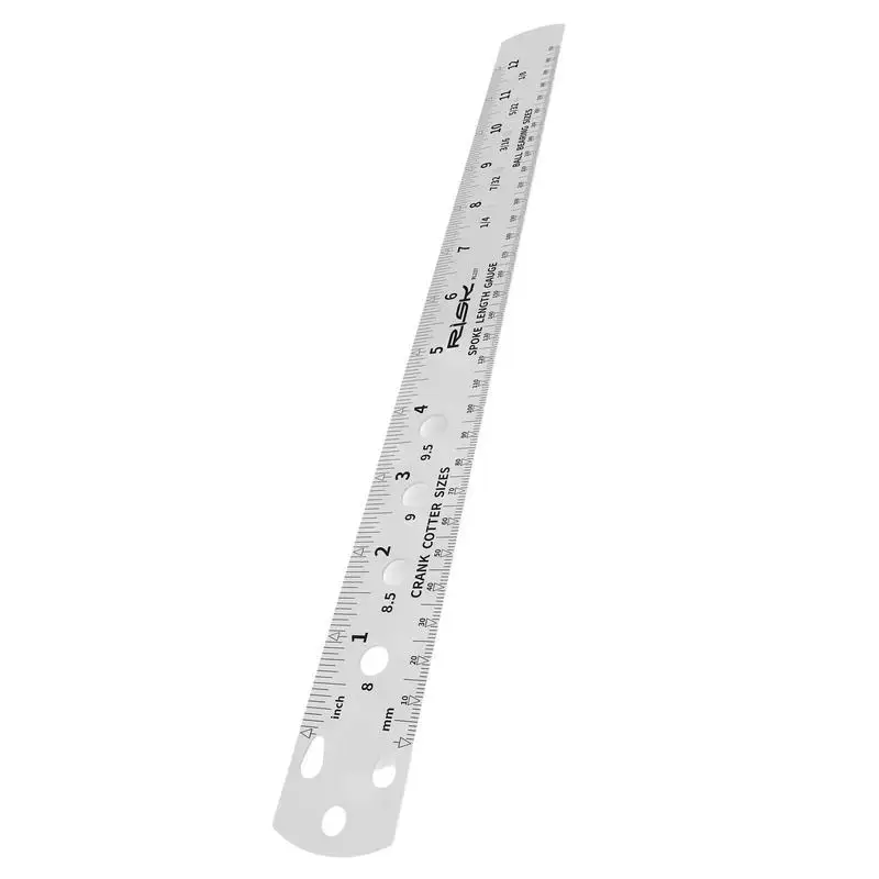 Bike Spoke Ruler Double-Sided Printing Bicycle Spoke Measuring Tool Easy To Use Gauge Screw Measuring Tool