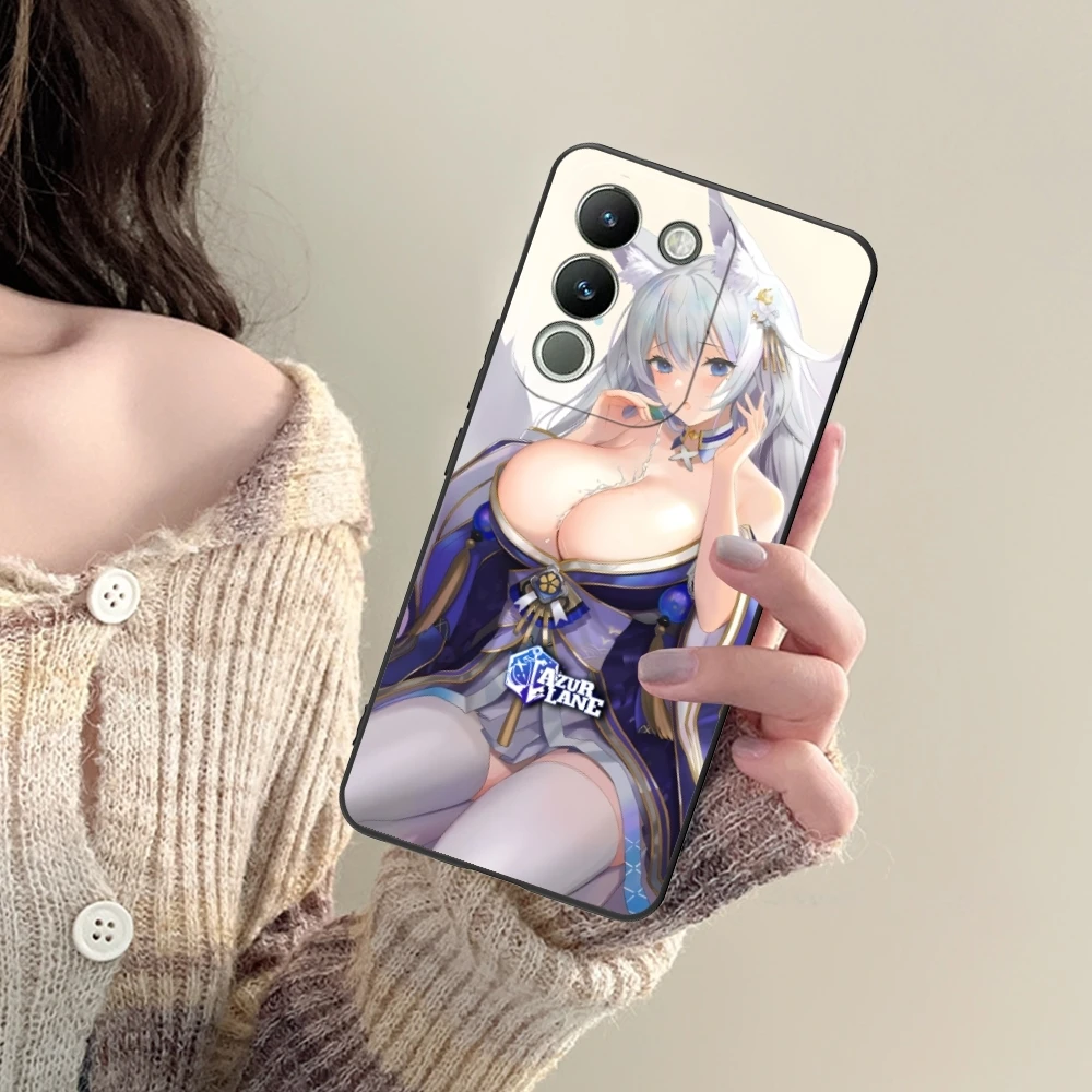 Azur Lane Shinano Sexy Mobile Cell Phone Case for VIVO Y95 Y93 Y31 Y20 V19 V17 V15 Pro X60 NEX Black Soft Phone Cover Shell