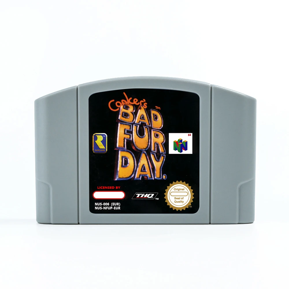 Conker's Bad Fur Day N64 Cartridge USA EUR Game Card For 64bit Game Consoles