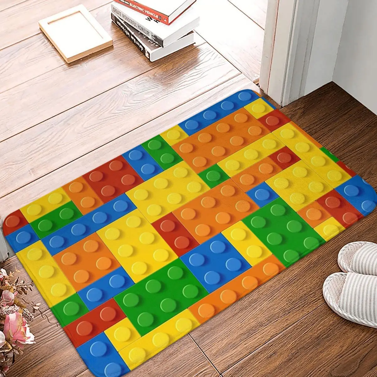 Building Blocks Construction Brick Non-slip Doormat Floor Mat Durable Carpet Rug for Kitchen Entrance Home Balcony Footpad Mats