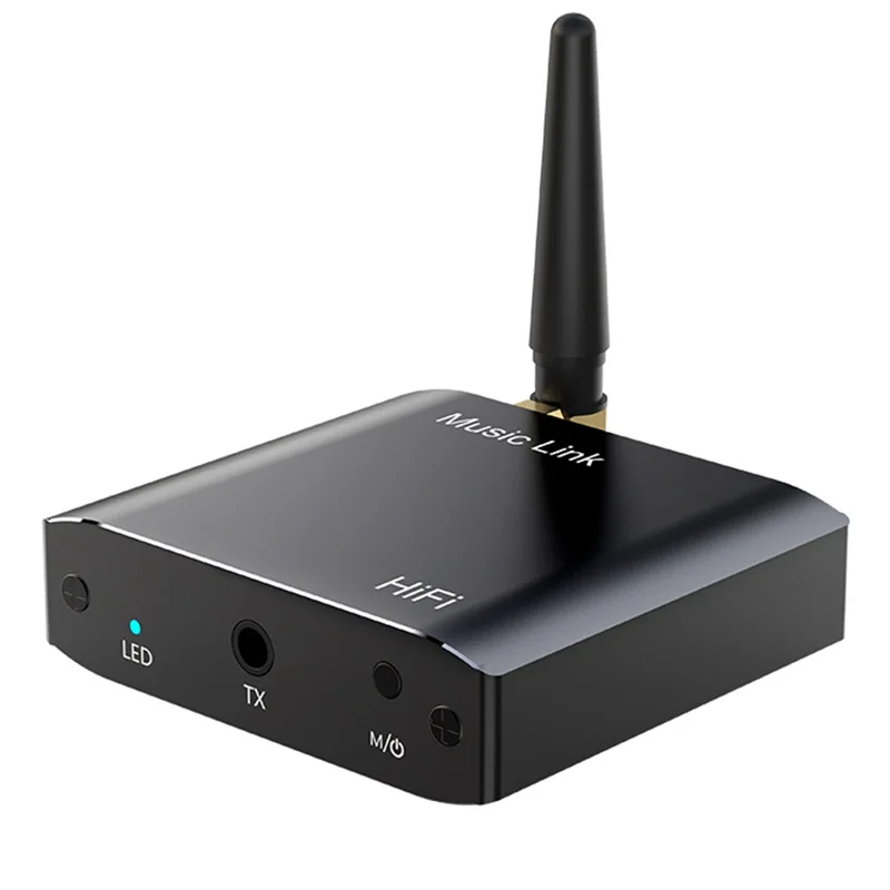 HFES محول موسيقى ستيريو لاسلكي 2 في 1 بلوتوث 5.3 جهاز إرسال استقبال الصوت 3.5 مللي متر Aux للتلفزيون الكمبيوتر المتكلم سماعات السيارة