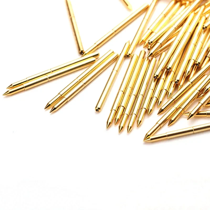 100PCS/bag Gold-plated PA125-B1 Pointed Spring Test Probe With An Outer Diameter Of 2.0mm And A Length of 33.35mm For Testing