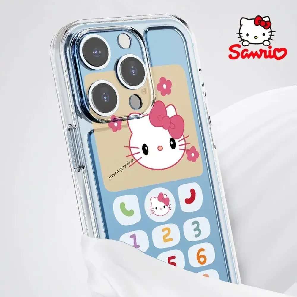 Sanrio Kt Iphone Case Valpreventie Iphone 16/15/14/13/12/11 Meisje Telefoon Gevallen Kitty Kat Leuke Accessoire Verjaardagscadeau