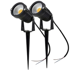 AC85-265V IP65 Outdoor Garden LED Landscape Light AC110v 220V 7W10W COB DC12V LED Lawn Spike Pin Light Pond Path Spot Light Lamp