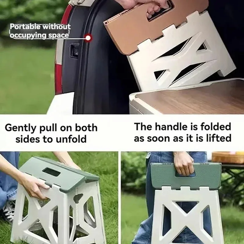 Portable Outdoor Portable Folding Stool for Home Use,multifunctional Shoe Changing, Simple and Lightweight Leisure Fishing Stool image 2