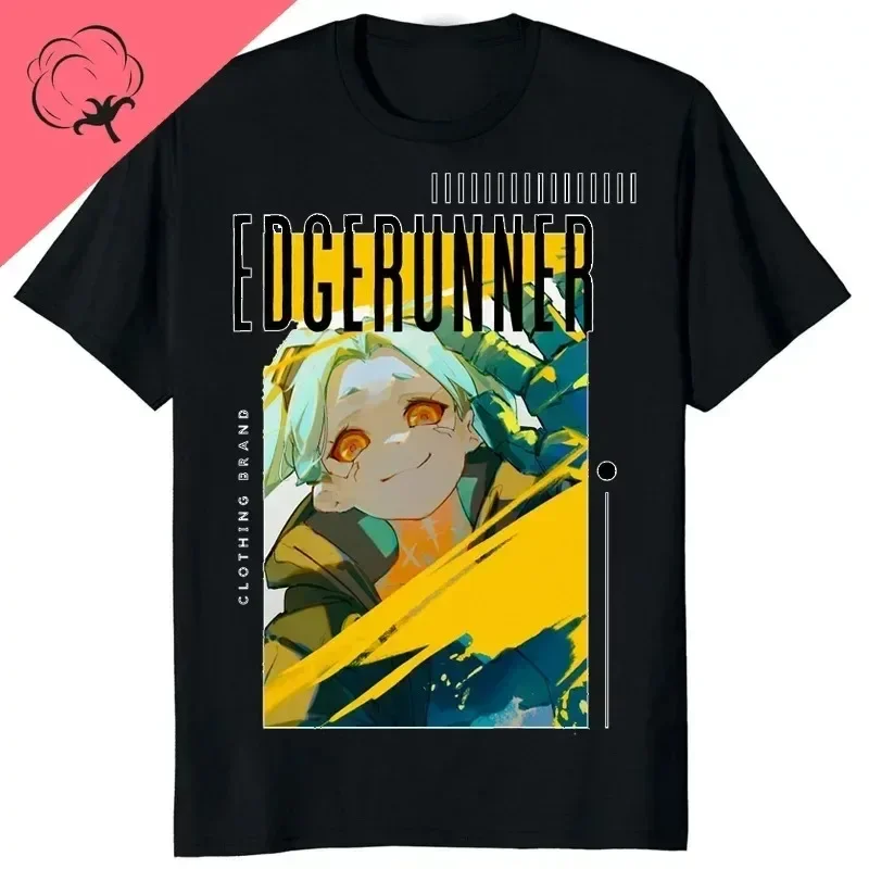 New Arrival Cyberpunk Edgerunners Cotton Printing T-shirt Funny David Martinez Prosthesis Graphic Man Tshirt Hot Game Fans Tees