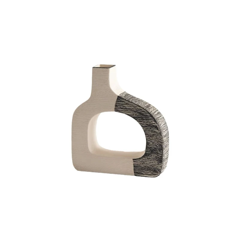 

Wabi Sand Wind hand-painted ceramic vase combination ornament home desktop entrance homestay flower dryer
