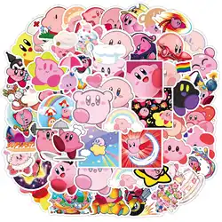 50 szt. Cute Cartoon Kirby Graffiti z nagrodą dla dzieci notatnik kubek wody wodoodporna naklejka