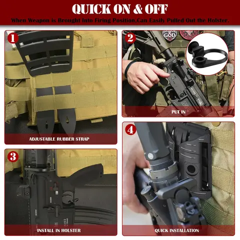 HK416 범용 총 홀스터 홀스터 전술 플레이트 AR10 AK AR15 M4 M16 Airsoft 파우치 사냥 전술 액세서리 가죽