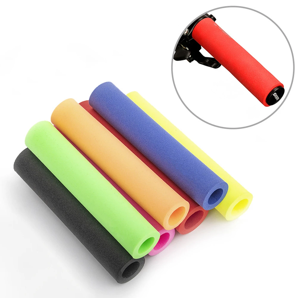 

G322 Bicycle Silicone Grip Color Pure Silicone Sleeves Non-Slip Mountain Bike Sponge Handle Cover