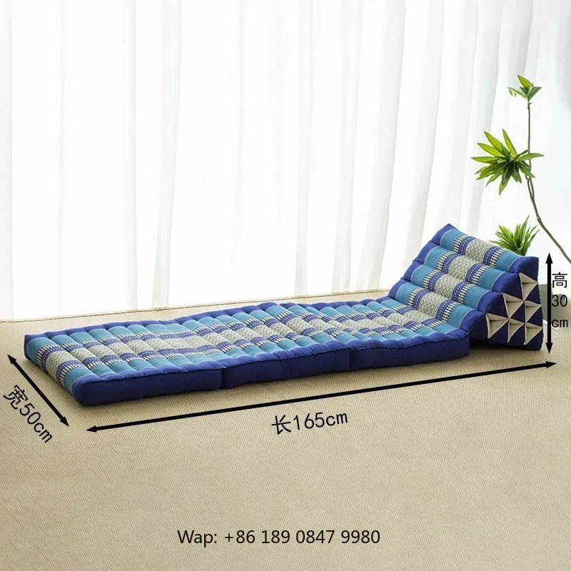 Triangular cushion with core tatami floor South East Asia bay window Thai couch mat Window sill mat