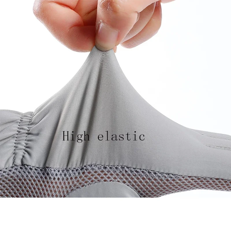 Breathable Mesh Glove Summer Anti-UV Universal Car Driving Running Cycling Fishing Sports Thin Ice Silk Glove for Men Women