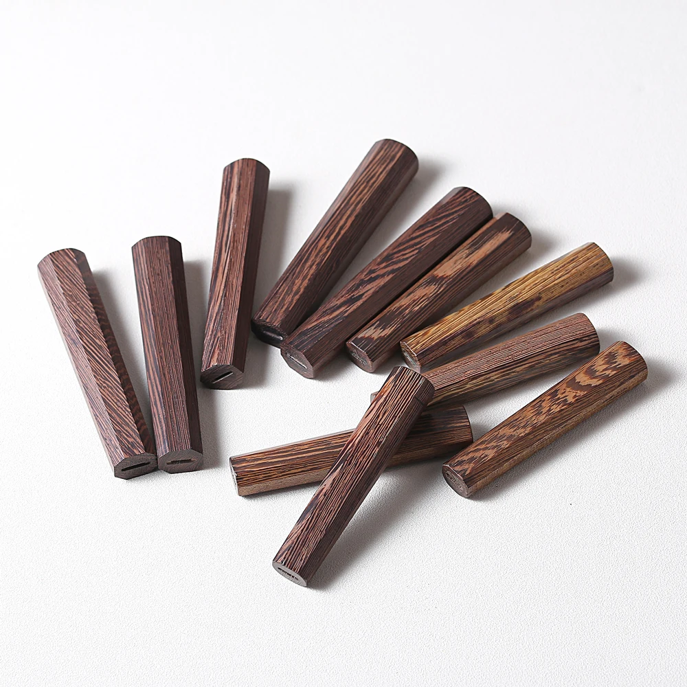 Japanese Classic Style Octagonal Knife Handle DIY Semi-finished Handmade Kitchen Chef Knife Sashimi Wenge Wood Knives Handles