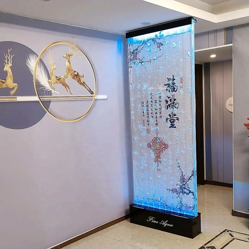 

Customize.Acrylic LED Light Bubble Panel with Picture Painted Bubble Fountain Screens & Room Dividers