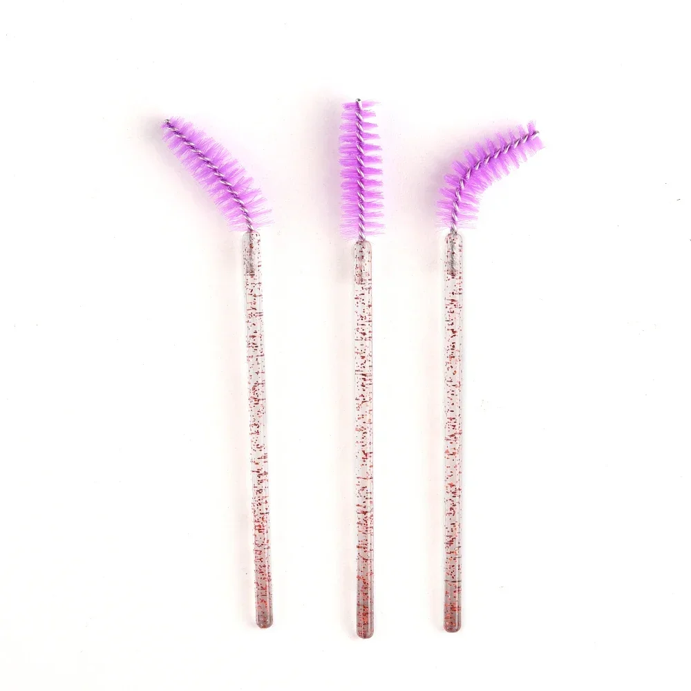 50 stuks wegwerp wimperborstels verlenging kristal wenkbrauwborstel mascara toverstaf wimpers cosmetische tool set make-up schoonheid