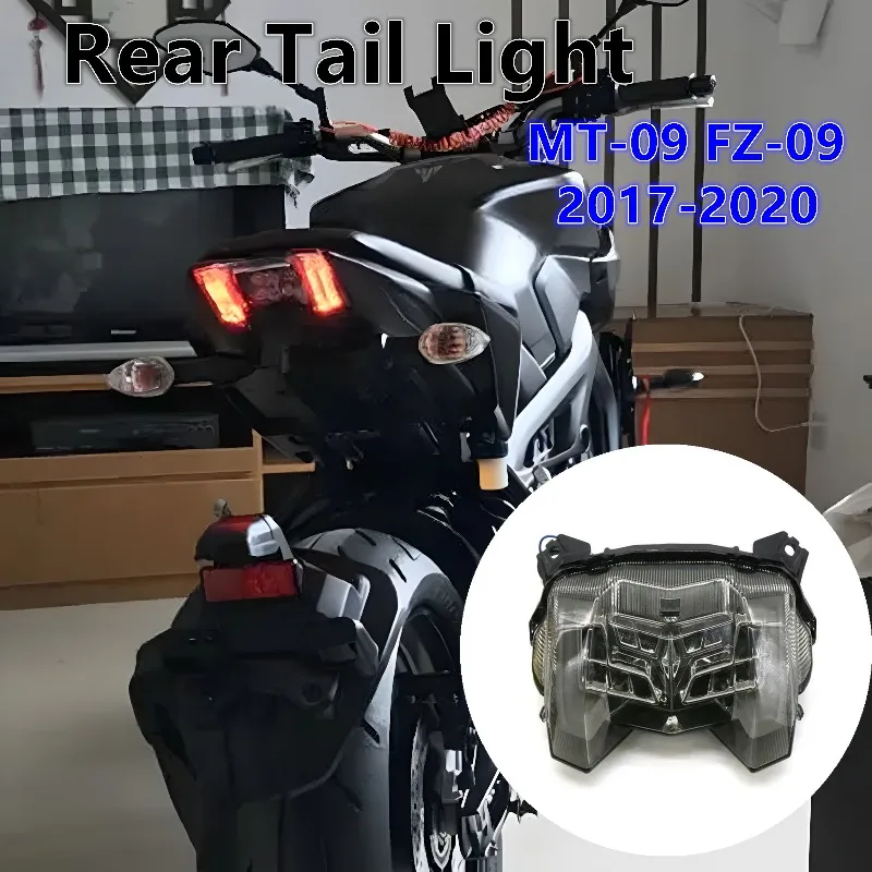 

Задний фонарь MT09, стоп-сигналы поворота, встроенный светодиодный фонарь для мотоцикла для Yamaha MT-09 FZ-09 FZ09 MT09 2017 2018 2019 2020