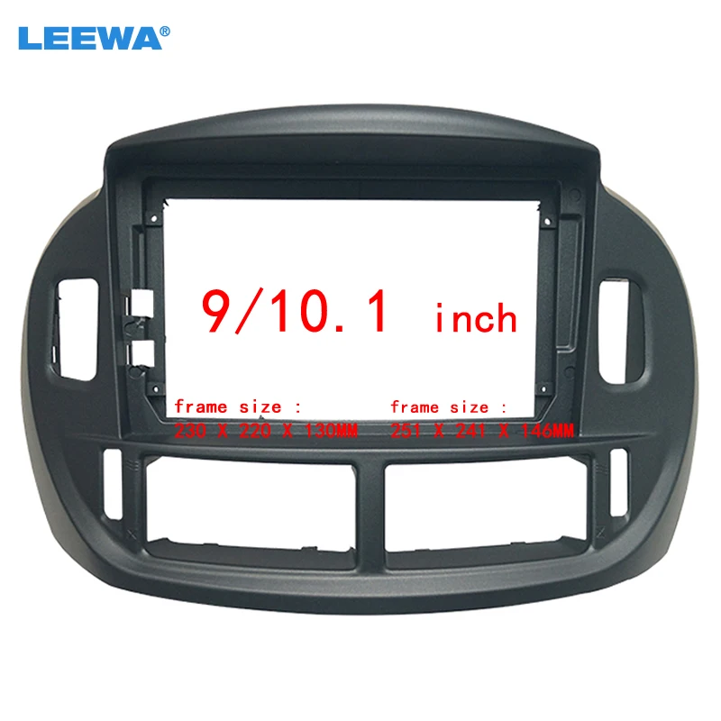 

LEEWA Car Audio 9 "/10,1" адаптер DVD с большим экраном для Toyota Previa/Estima (03-05,LHD/RHD) панель установки приборной панели