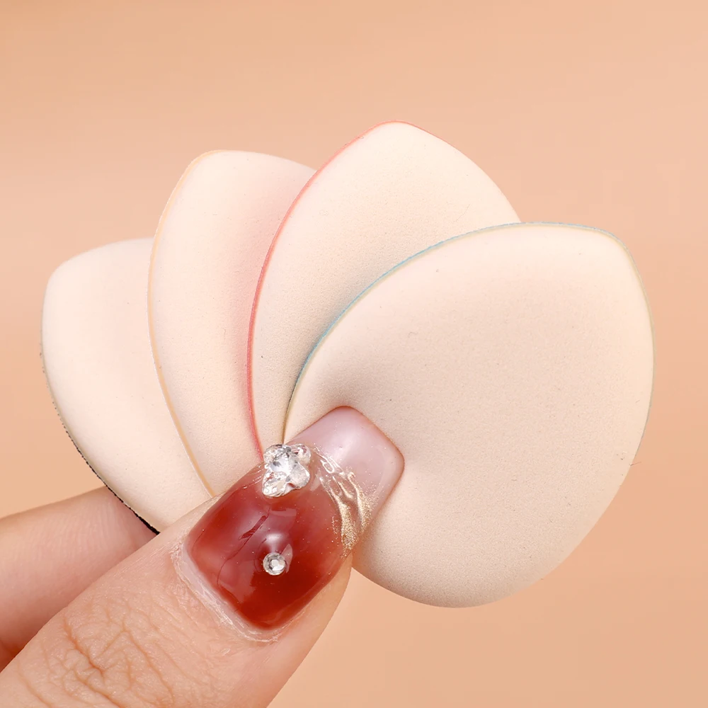 Finger Mini Cosmetic Puff Air Cushion Powder Puffs Soft Sponge Wet Dry Use Face Concealer Blush Foundation Detail Makeup Tools