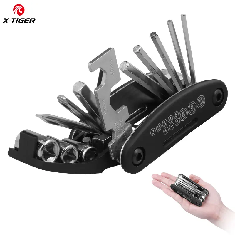 X-TIGER Bicycle Repair Tools Kit Hex Spoke Cycling Screwdrivers Tool Tyre Lever Allen Wrench MTB Bike Multitool Cycling tools