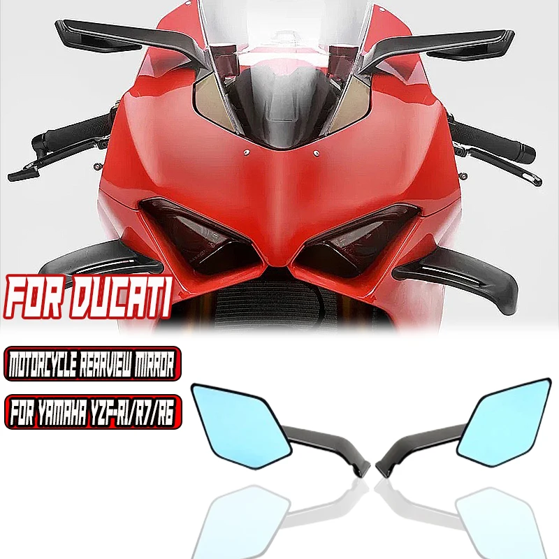 

New Motorcycle For Ducati Panigale V4 2018-2024 CNC Adjustable Panigale V2 2020-2024 Wind Wing Side Rearview Mirrors Accessories