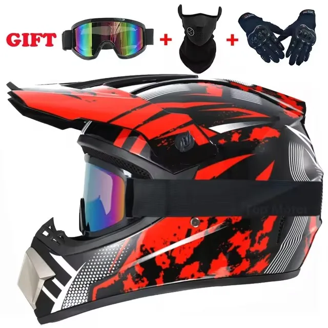 Motorcycle Helmet Off-road Bike Helmet Downhill AM DH Cross Helmet Capacete Motocross Casco send 3 gift Kids Men and Women