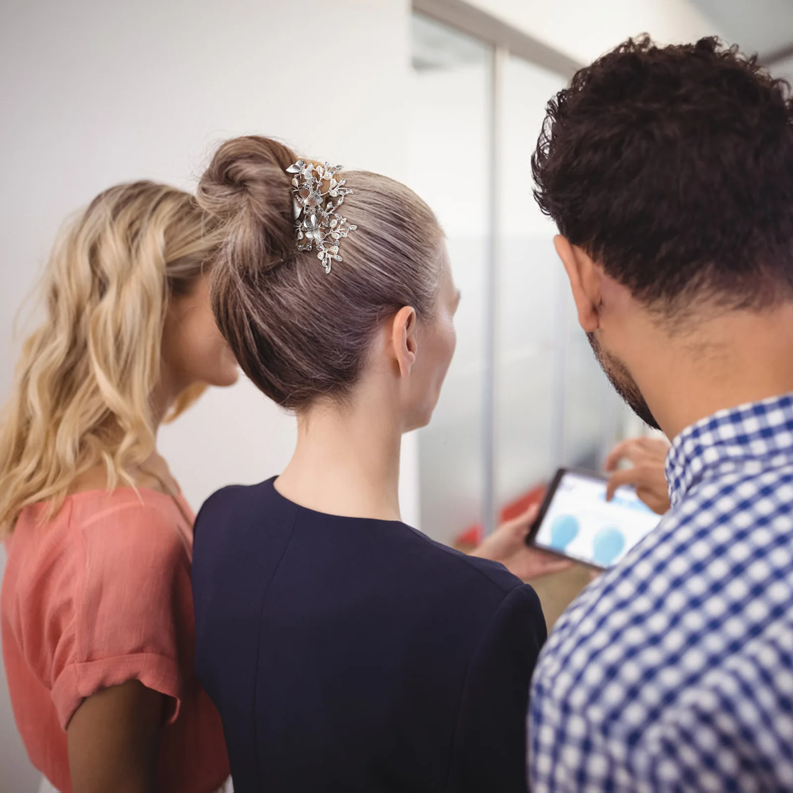 

1Pcs Pearl Hairpins Retro U Shaped Hair Sticks for Women Bridal Wedding Gift Silver Women Hairpin Bridal Hairpin