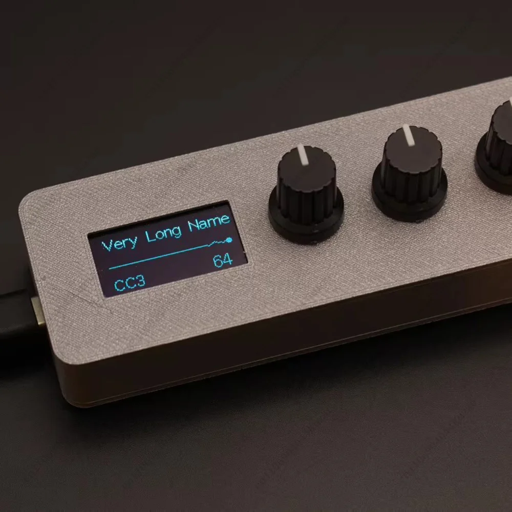 Digital Screen MIDI Knob Controller, Support Host Mapping for Synthesizer Parameter Adjustment