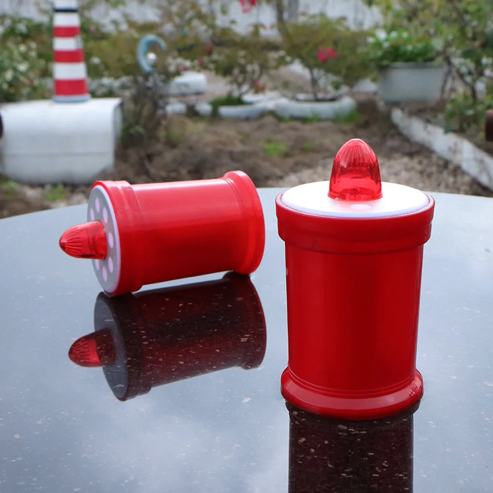 2 Stück flammenlose Lichter betriebene LED-Kerzen, warmes Dekor, Friedhofslampen, sichere wiederverwendbare dekorative Beleuchtung