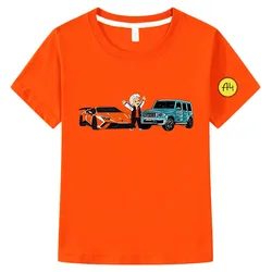 T-shirt imprimé Merch A4 pour enfants, vêtements de famille, à la mode, décontracté, pour garçons et filles, printemps et été