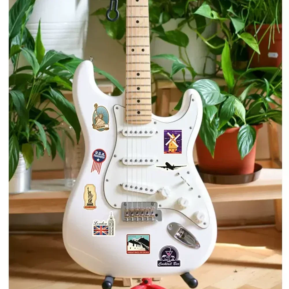 100 pièces mixte voyage Graffiti autocollants moto téléphone bagages téléphone guitare réfrigérateur ordinateur portable PVC étanche bricolage Cool autocollants