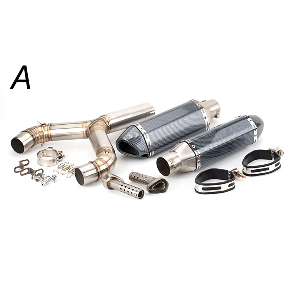 Motorcycle Full System Elbow Exhaust Muffler Middle Contact Pipe Slip-On For Aprilia SHIVER 750 2010 - 2016 Exhaust Muffler