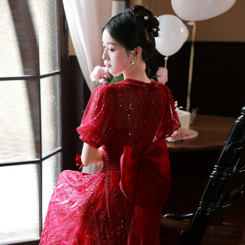 

Ele ort Sve Long Dr Wedding Dr for Women Bride-to-be Parwear Cotail Dr Luxury Simple Sle Princ Cut