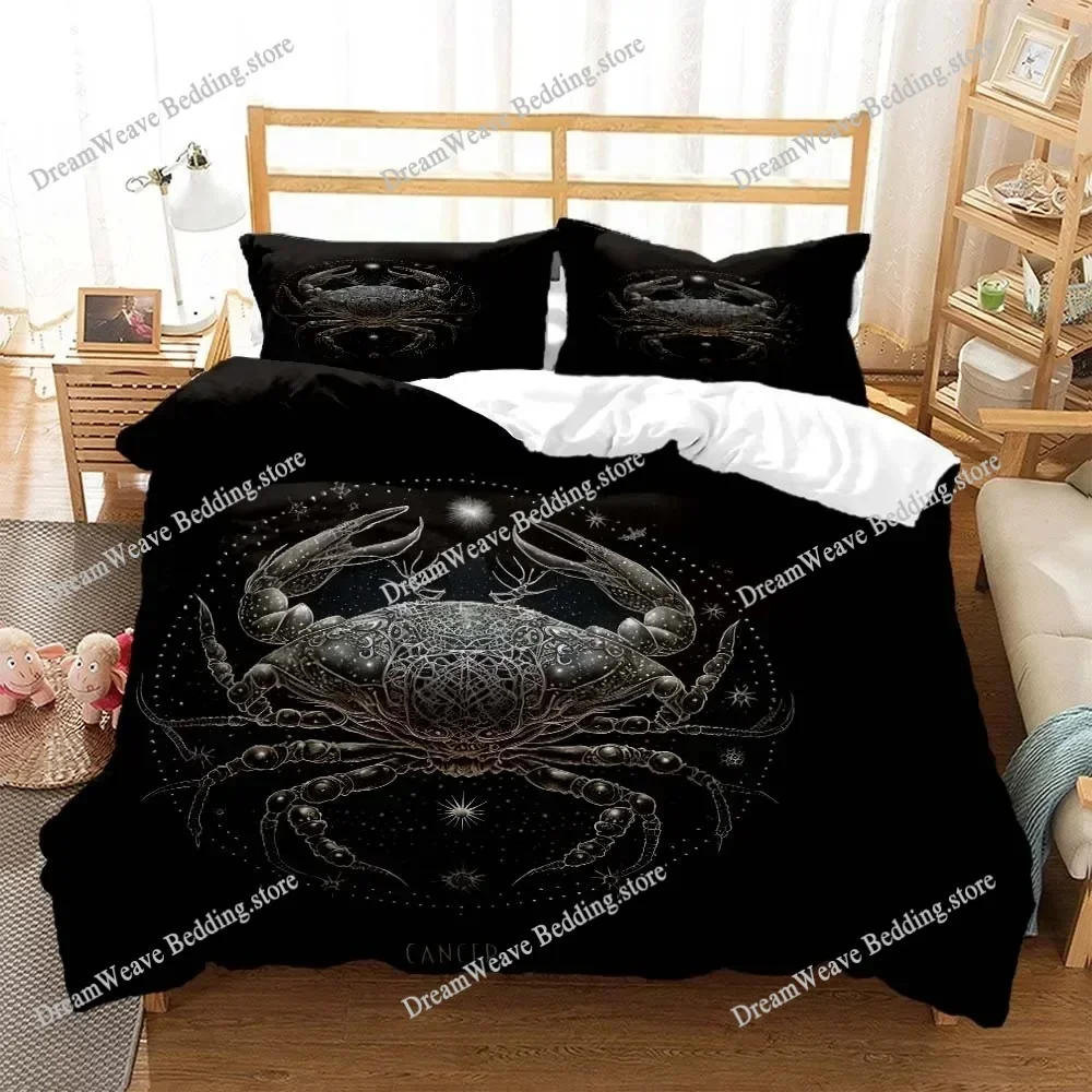 Constellation Personalized Print Quilt Cover Soft and Comfortable Comforter Bedding Sets Complete Size Customizable Luxury Gift