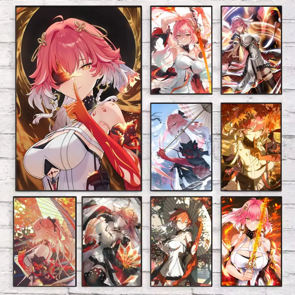 

Game Changli Wuthering Waves Poster Wall Art Sticky for Living Room Bedroom Office Hallway Bar Home Decor Gift Idea