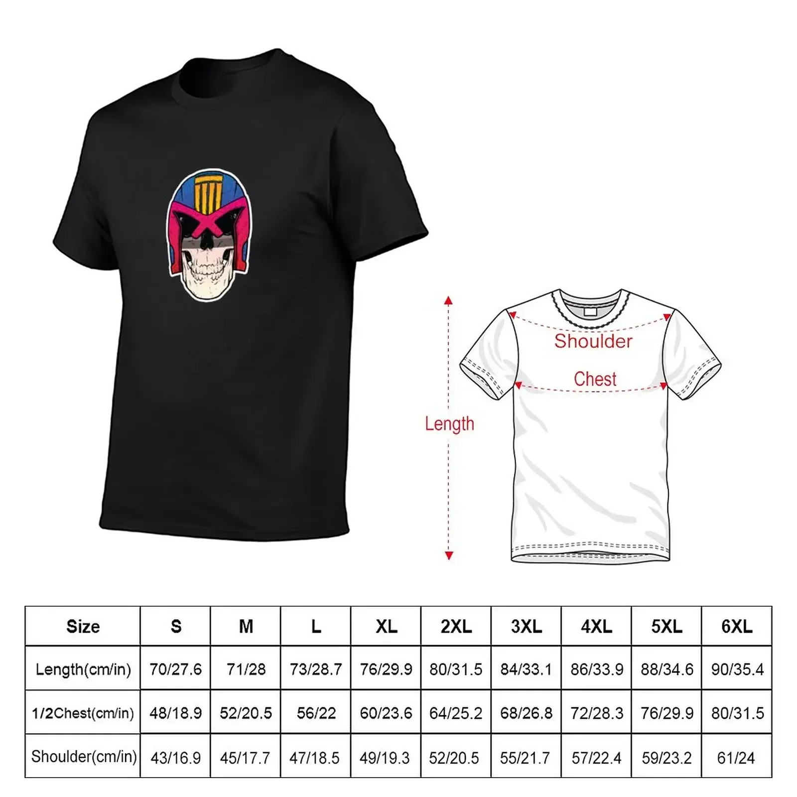 Skull Dredd T-Shirt blanks oversized for a boy mens t shirts casual stylish