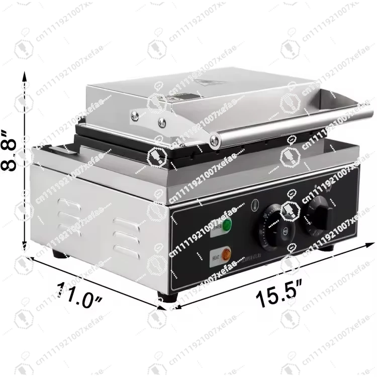 Rectangular Waffle Machine Non-stick Electric Waffle Stainless Steel Pancake