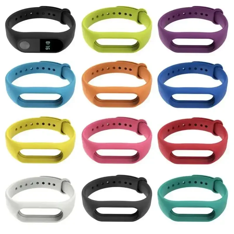 Fashion Silicone Replacement Wristband For Xiaomi Mi Band 2 Strap Bracelet Band Wrist Strap For Xiaomi Mi Band 2 Smart Watch