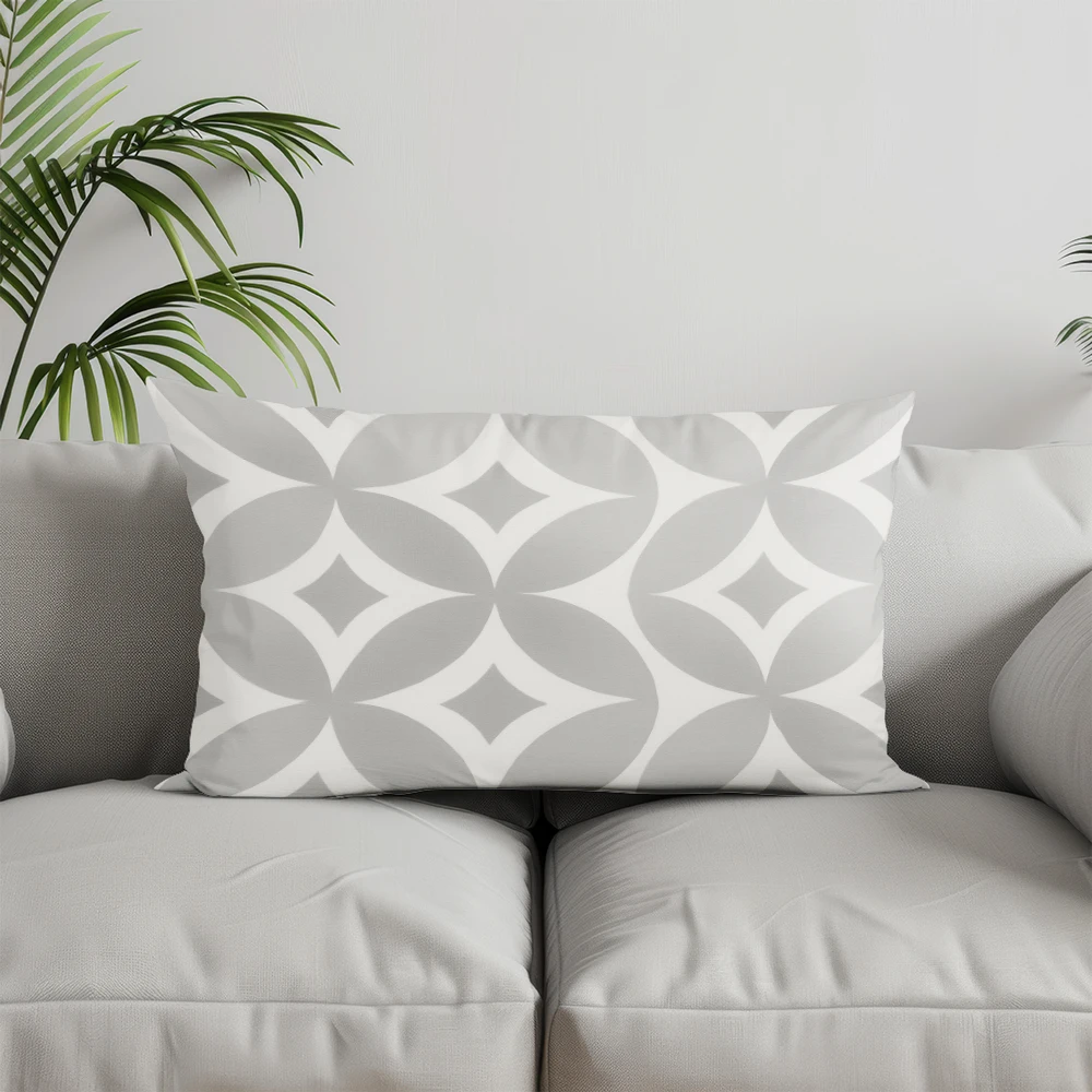 Home Decor Geometric Pattern Rectangle Pillow Suitable For Sofa Bedroom Car Pillow Cover Cushion Rectangular Back Cushion