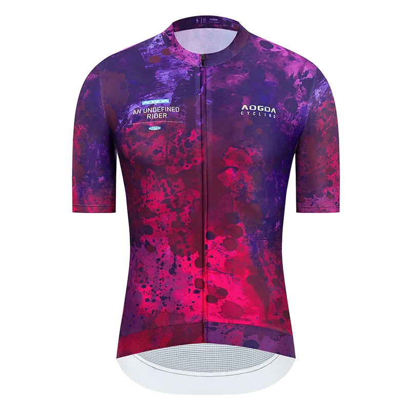 Aogda Men\'s Cycling Jersey, MTB Road Bike Shirt, Pro Team, Short Sleeve Bicycle Clothing, High Quality