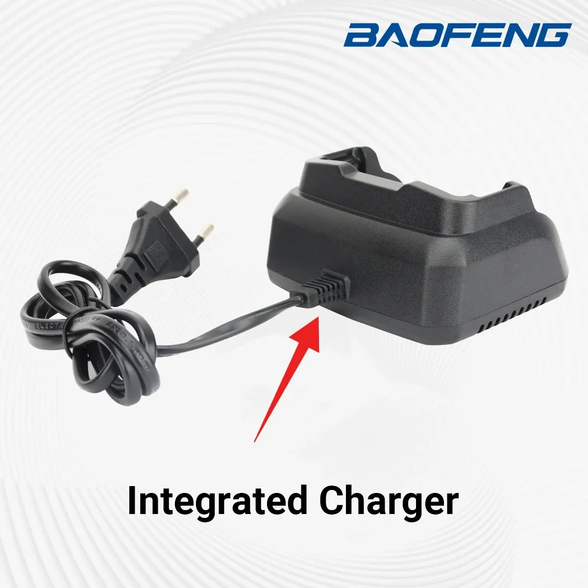 Base de carga Baofeng UV-5RH UV-5RM Cargador de escritorio US/EU - imagen 3
