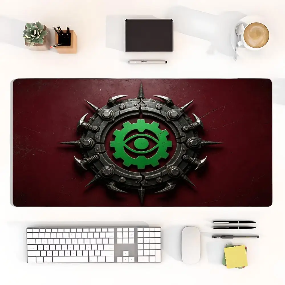 Mouse Pads Thorn Flame Skull Crossbones Badge Punk Dark Emblem Playmat Games Laptop Bedroom Learning Game Card Pad
