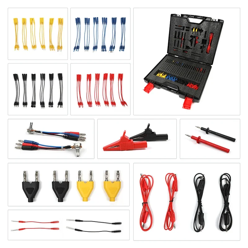 92pcs Insulated Terminal Kit Terminals Crimp Wire Cable for Car Electronic Control System Diagnostic Test Connection Sensor ECU