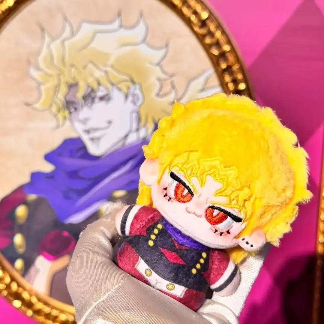 

10cm Anime JoJo's Bizarre Adventure Dio Brando Plush Doll Cartoon Stone Ocean Ermes Jotaro Kujo‌ Stuffed Toys Pendant Fans Gift