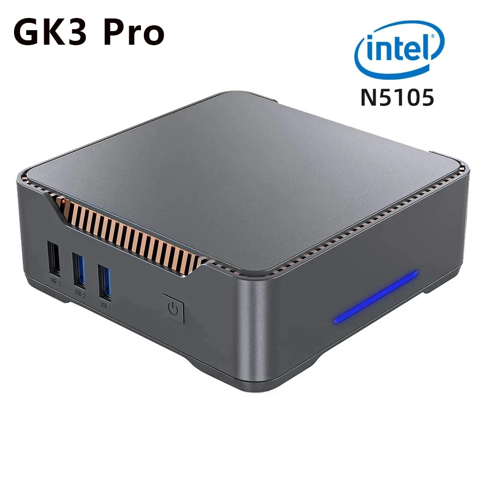 GK3 Pro Intel Celeron N5095คอมพิวเตอร์ขนาดเล็ก8GB LPDDR4 128GB SSD Windows 11 Pro ติดตั้ง4K สนับสนุน HDD destktop VS U59 Pro Mini S
