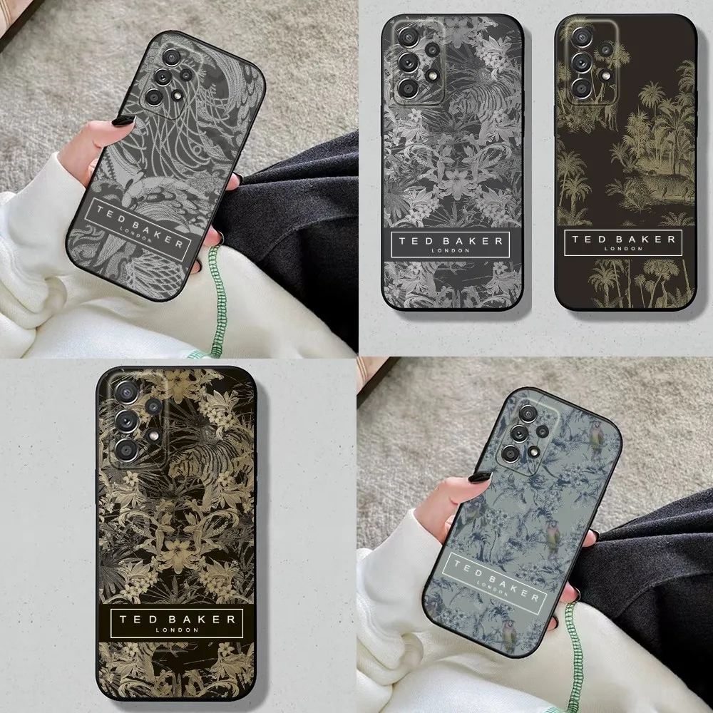 T-Ted B-Baker Phone Case For Samsung S24,S23,S22,S21,S20,S10,S10E,S9 Plus FE Note 20 Plus Soft Black Cover Shell