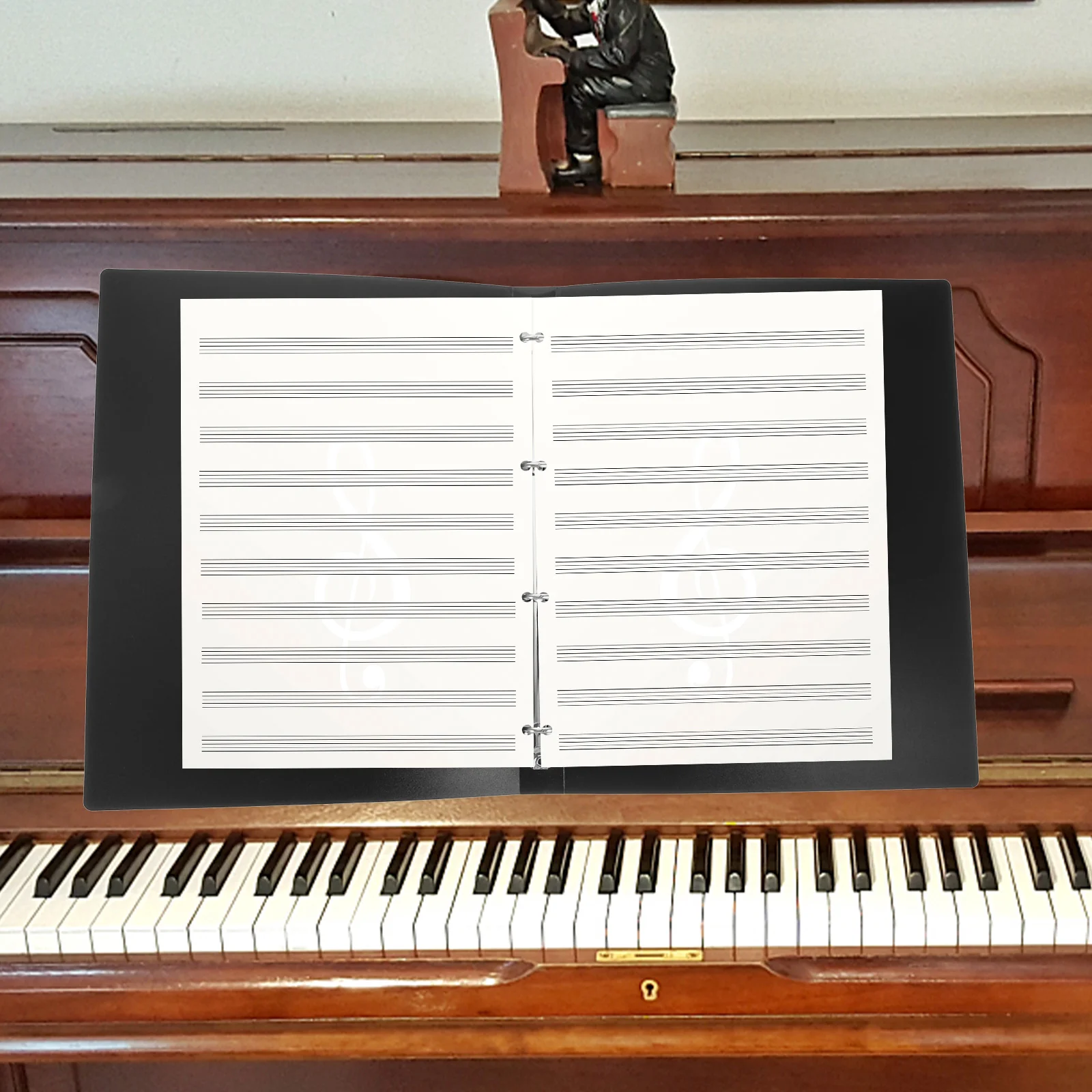 A4 Size Four Hole Folder Document Pouch File Storage Bag Office ganizer Music Score Binder PP Metal Material File Folder